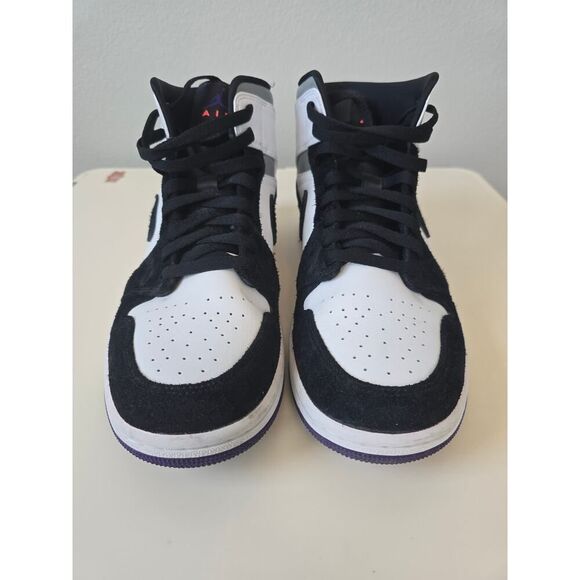 Nike Air Jordan 1 Retro Mid SE Court Purple 852542-105 - Men’s Size 9.5 - Picture 6 of 7
